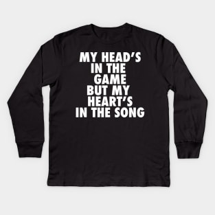 Get'cha Head In The Game Kids Long Sleeve T-Shirt